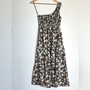 En Saison Floral One-Shoulder Dress